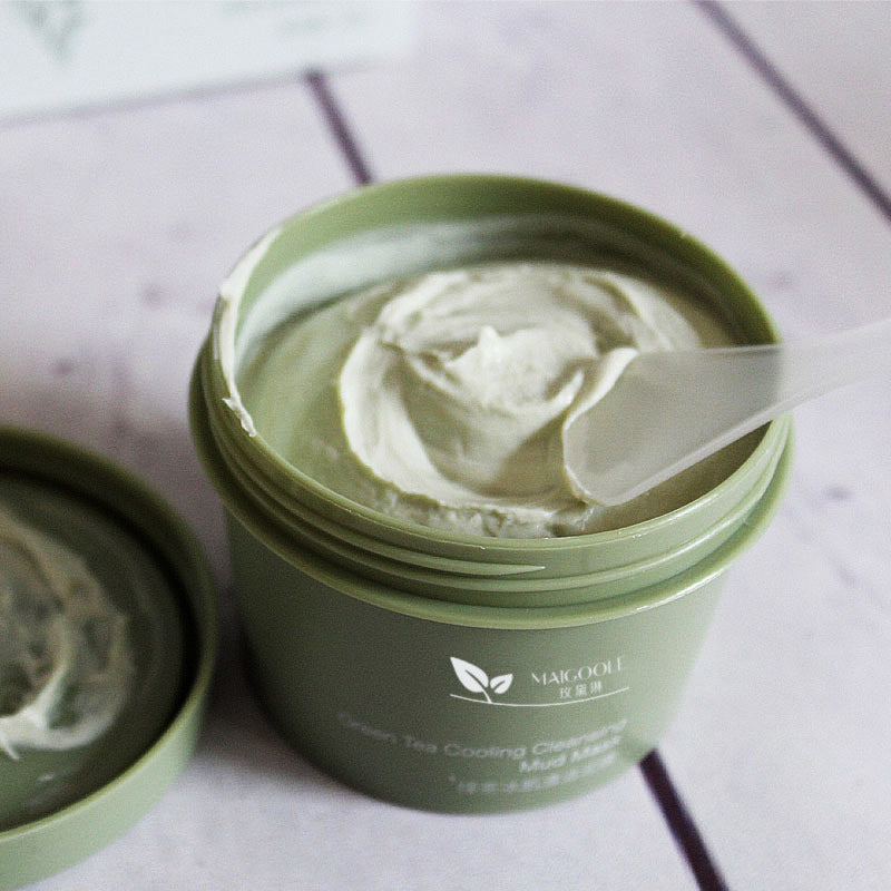 100g Green tea ice skin cleansing mud mask moisturizing repair smearable mask ice cream green tea mud mask