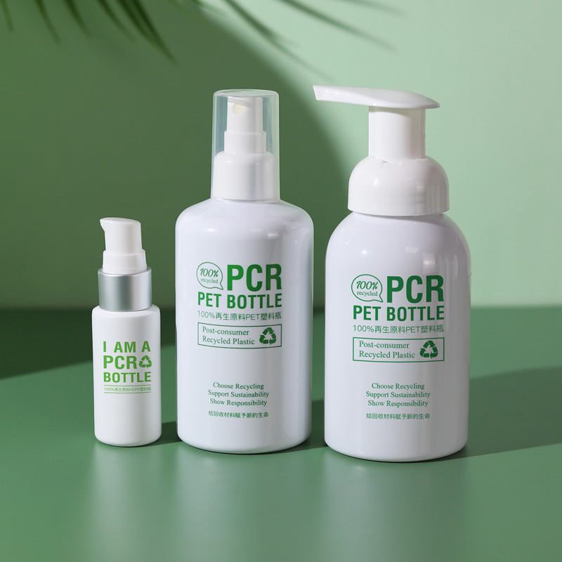 10ml-1000ml PCR/PET foam pump bottle cleansing mousse plastic bottle environmentally friendly reusable cosmetic packaging material