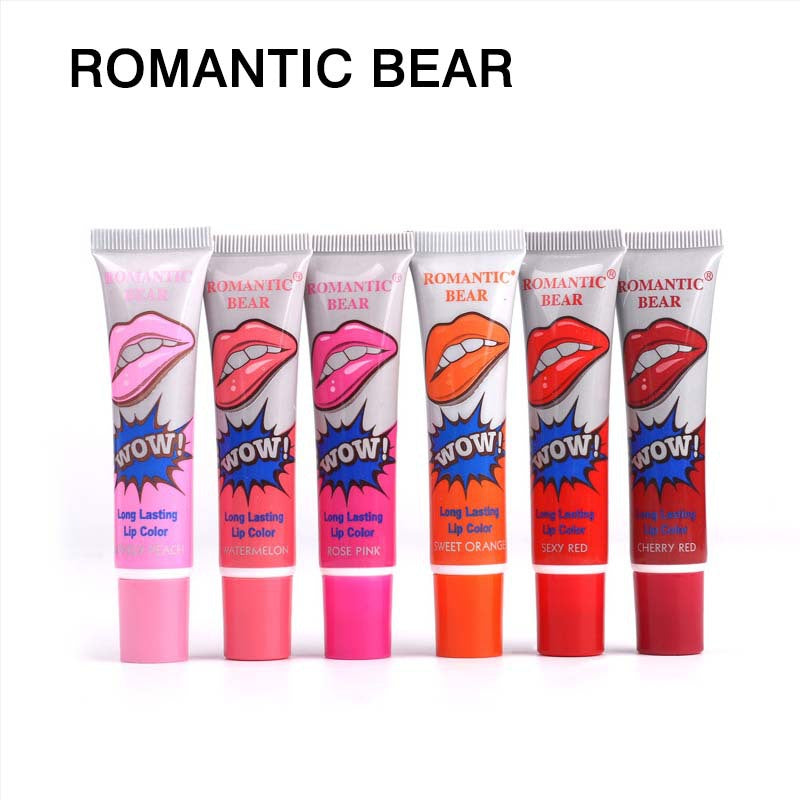 ROMANTIC BEAR Sexy lip gloss that is not easy to remove, lipstick and lip gloss cosmetics