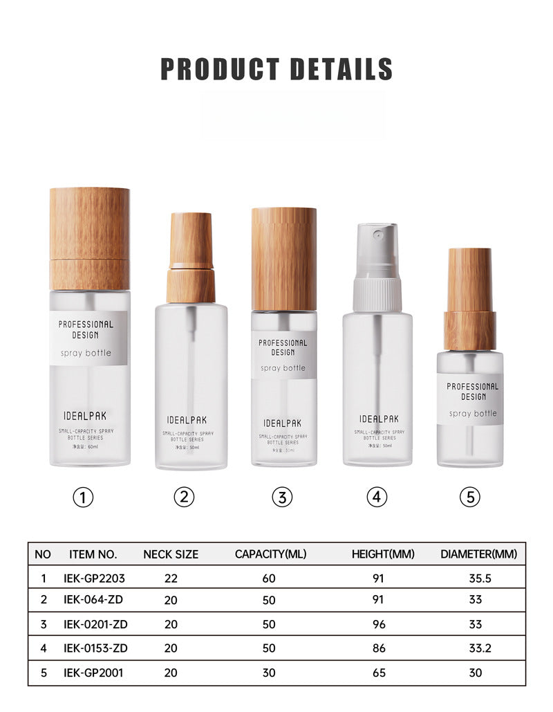 30ml/50ml/60ml/120ml PET spray bottle rose pure dew bottle mouth freshener spray bottle