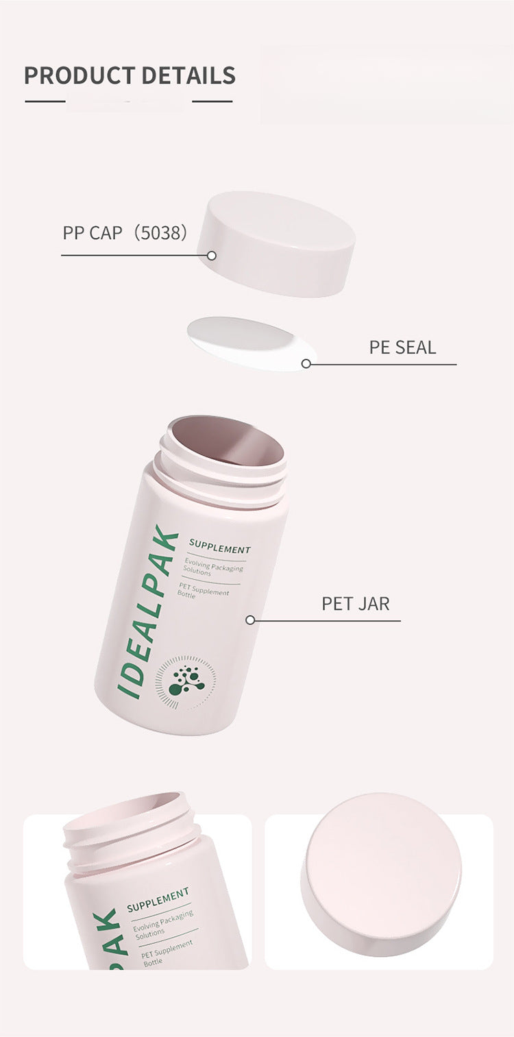 90ml/120ml/150ml/240mlPET food-grade tablet vitamin jar health care product plastic bottle food-grade wide-mouth plastic bottle high-end custom chondroitin