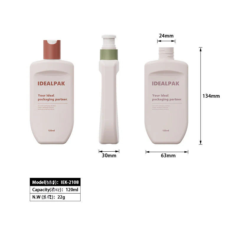 120ml shampoo empty bottle PE cream bottle children's sunscreen packaging underwear laundry detergent bottle