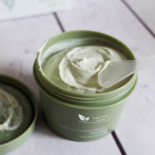 100g Green tea ice skin cleansing mud mask moisturizing repair smearable mask ice cream green tea mud mask