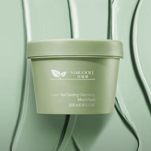 100g Green tea ice skin cleansing mud mask moisturizing repair smearable mask ice cream green tea mud mask
