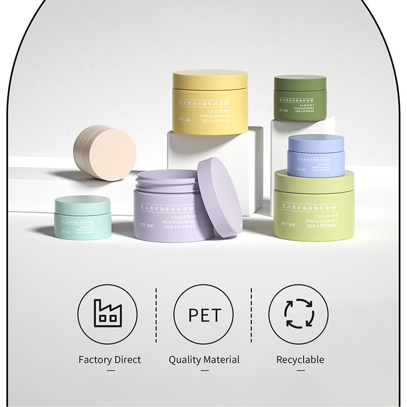 60g PET hair wax scrub jar moisturizing cream jar mask jar wide mouth