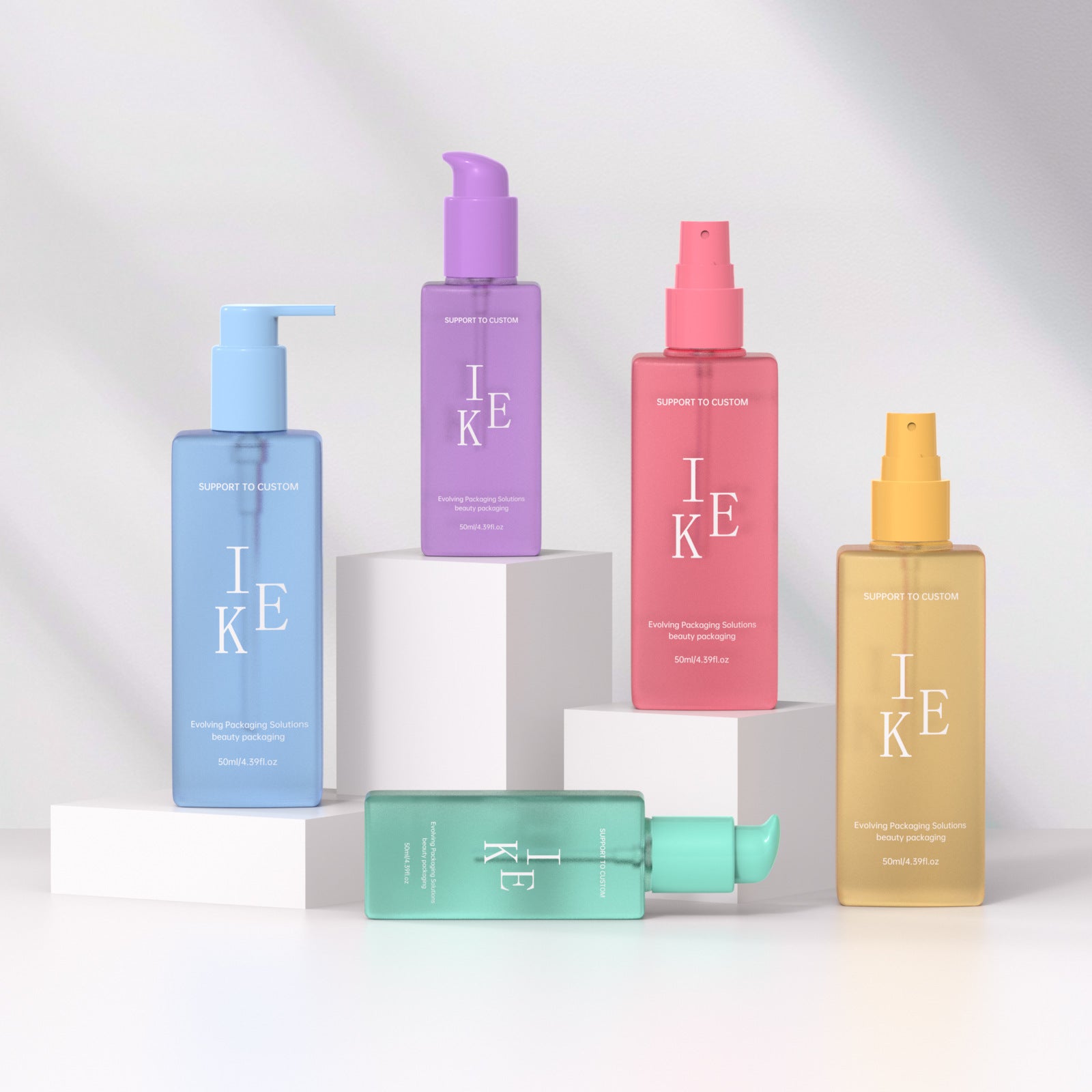 120ml square spray bottle 250ml square press lotion bottle shampoo bottle moisturizing body lotion bottle