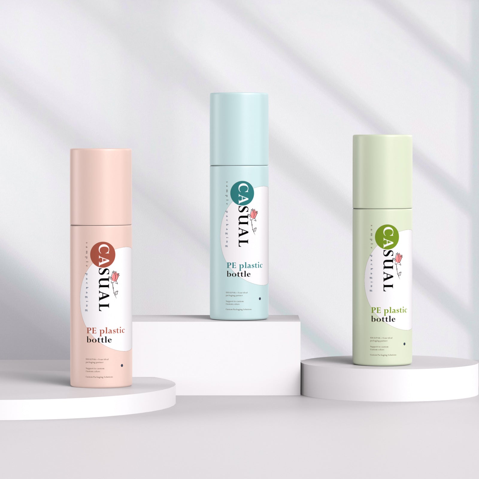 200ml Spray bottle, cosmetic essence bottle, PE cream bottle, press toner spray bottle