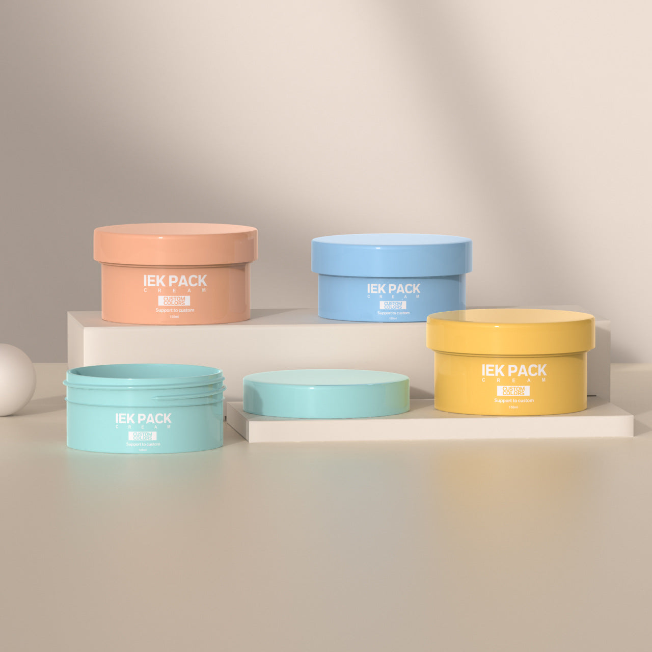 120ML/150ML PP hair mask packaging material jar wide mouth face cream jar hair wax jar moisturizing hand cream jar