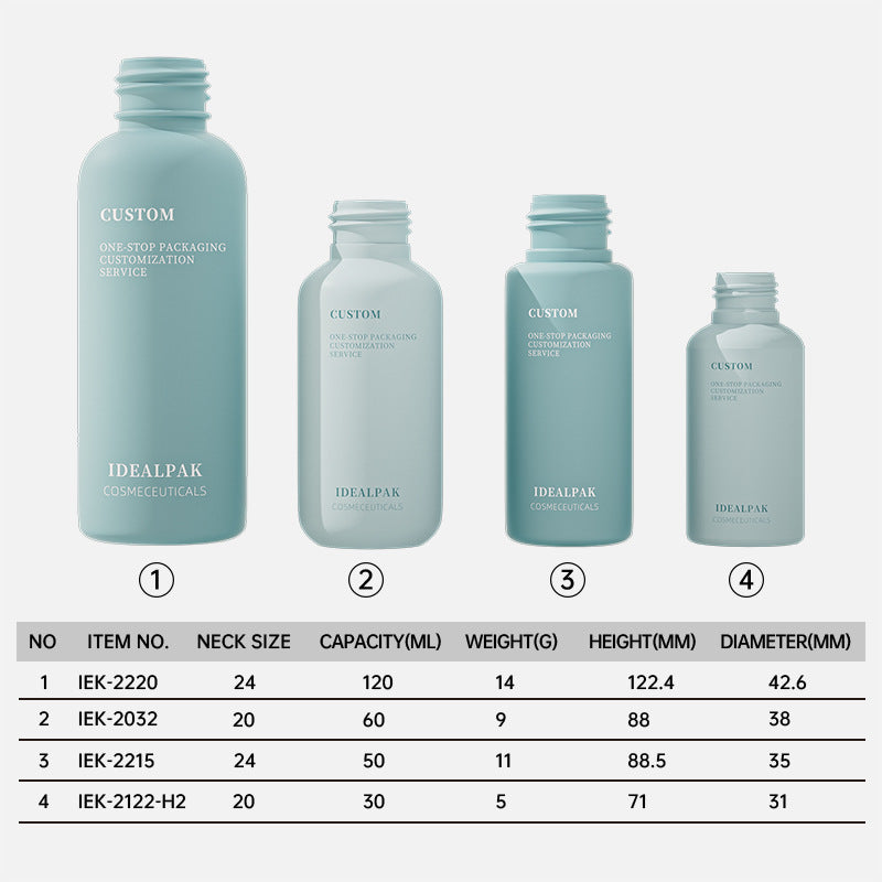 30/50/60/120mlPE plastic ball cover cream bottle pure dew bottle fragrance spray bottle advanced cream bottle moisturizing lotion bottle hot sale