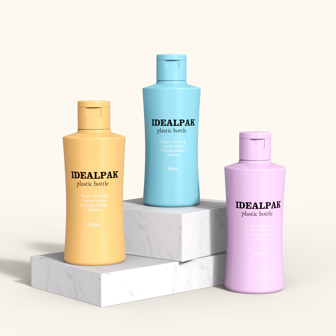110ml PE lotion bottle, facial cleanser bottle, body cream bottle