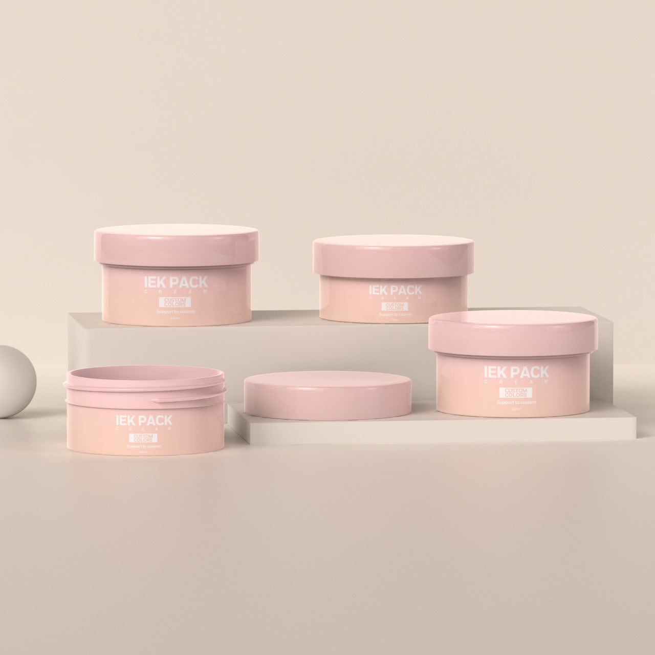 120ML/150ML PP hair mask packaging material jar wide mouth face cream jar hair wax jar moisturizing hand cream jar