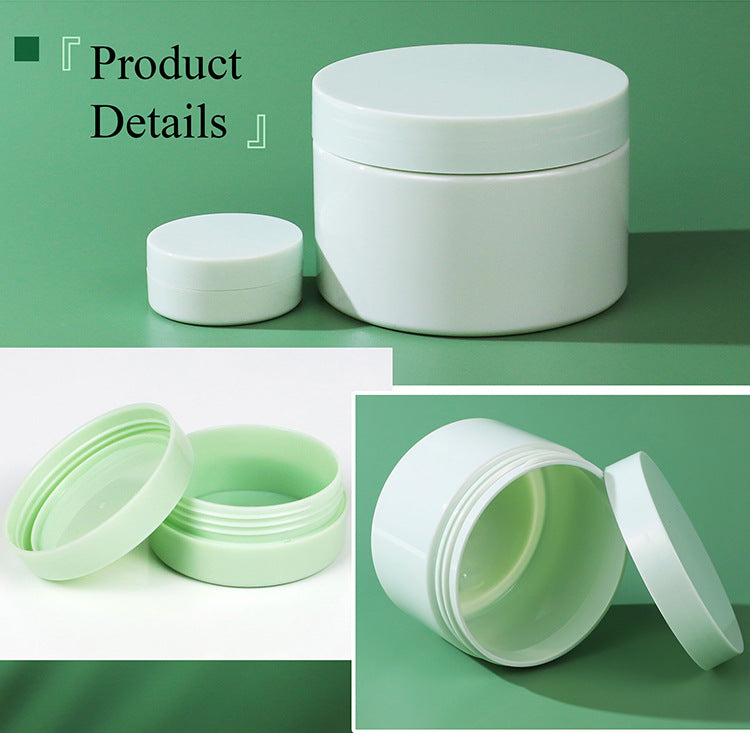 300g PET50%PCR scrub jar environmentally friendly skin care cosmetics cream bottle mask plastic bottle wide mouth cream packaging bottle