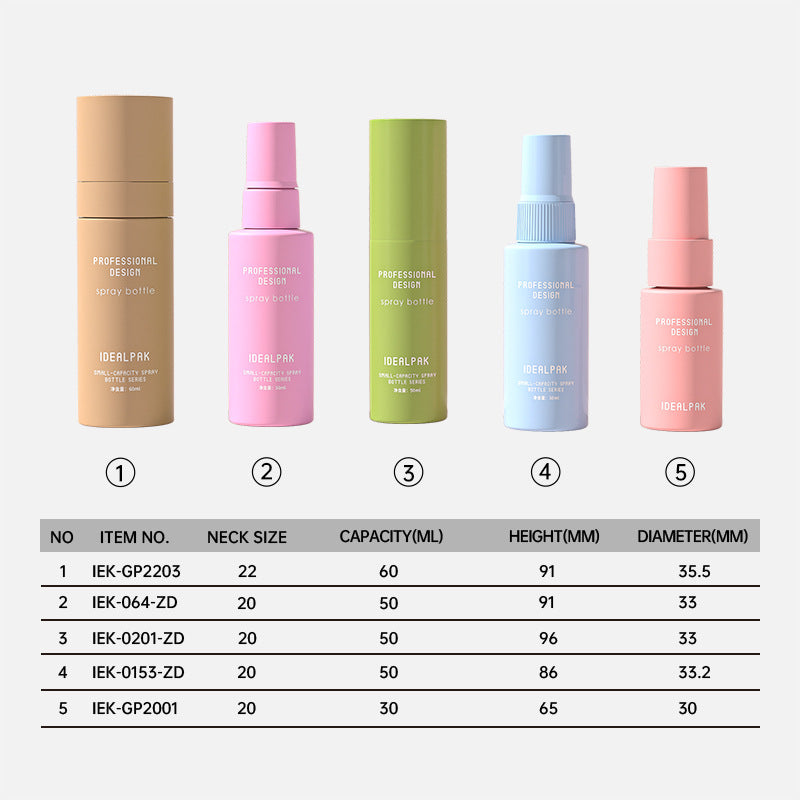 30ml/50ml/60ml/120ml PET spray bottle rose pure dew bottle mouth freshener spray bottle