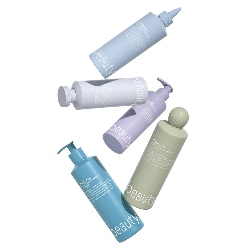 300ML/500ml PE lotion bottle hair mask bottle pointed mouth cap squeeze bottle lotion bottle squeeze