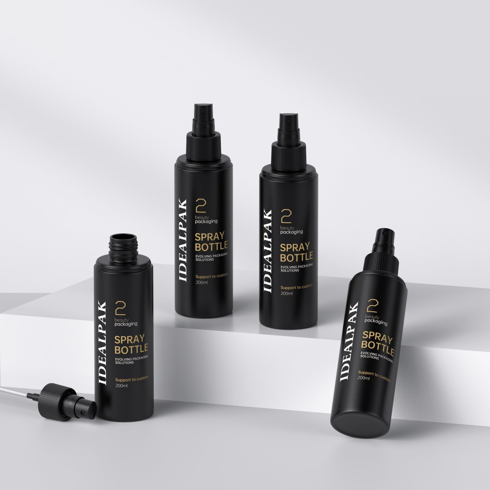 200ml Spray bottle, cosmetic essence bottle, PE cream bottle, press toner spray bottle