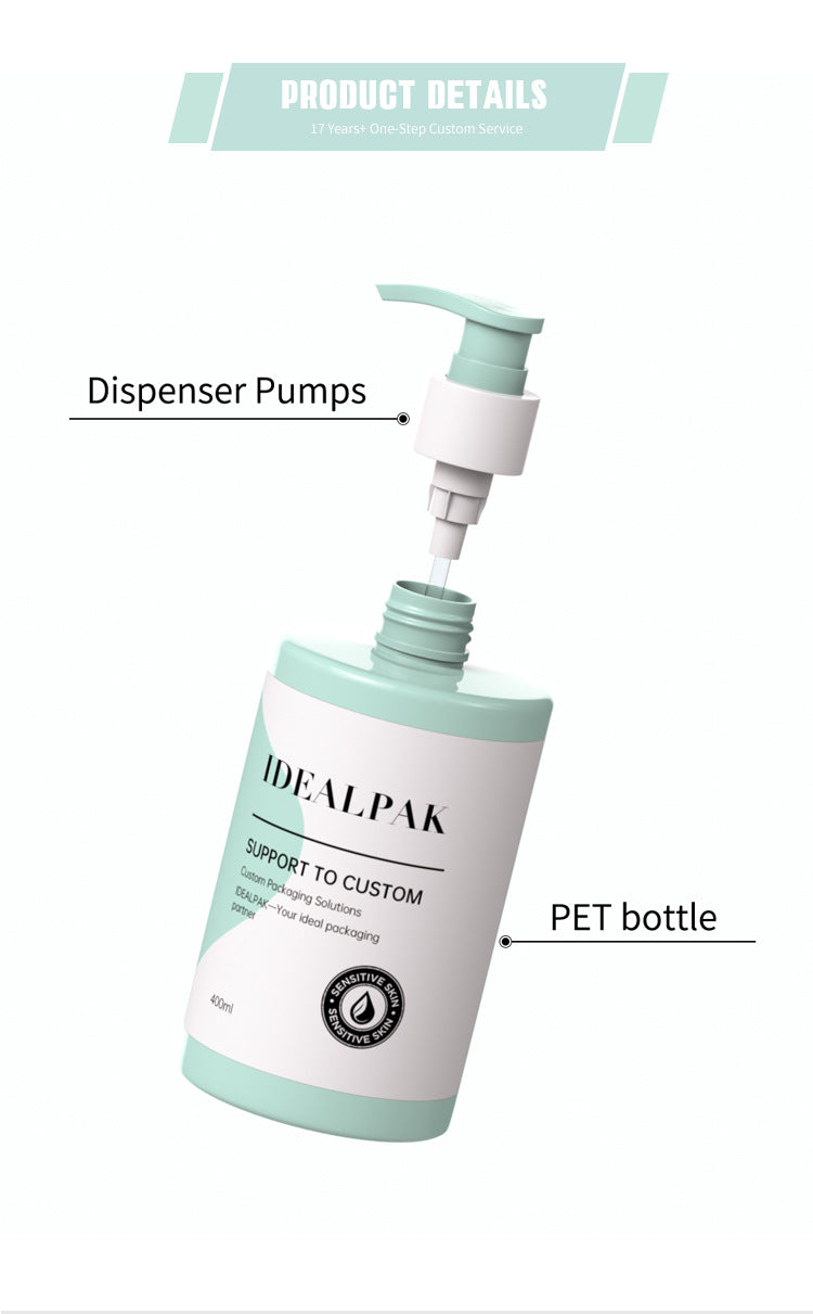 350ML/400ML/500ML PET shampoo bottle, shower gel bottle, semi-transparent gel lotion bottle, press hand soap bottle