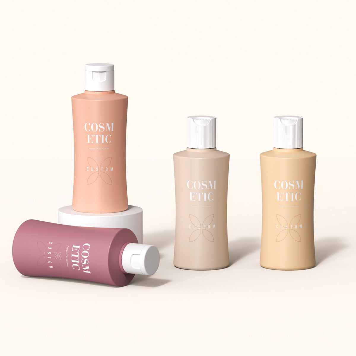 110ml PE lotion bottle, facial cleanser bottle, body cream bottle