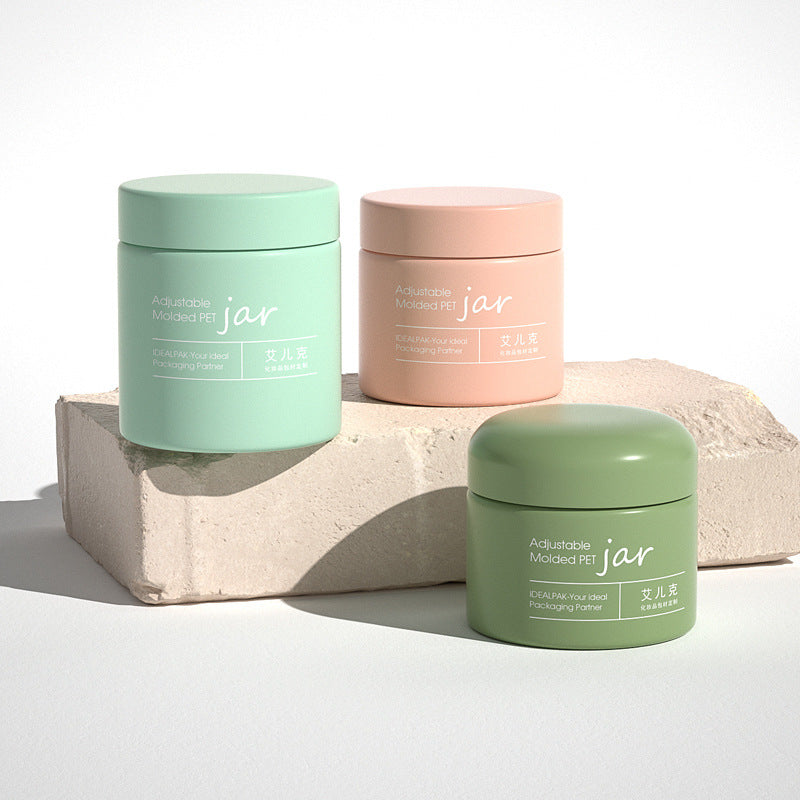 60g PET hair wax scrub jar moisturizing cream jar mask jar wide mouth