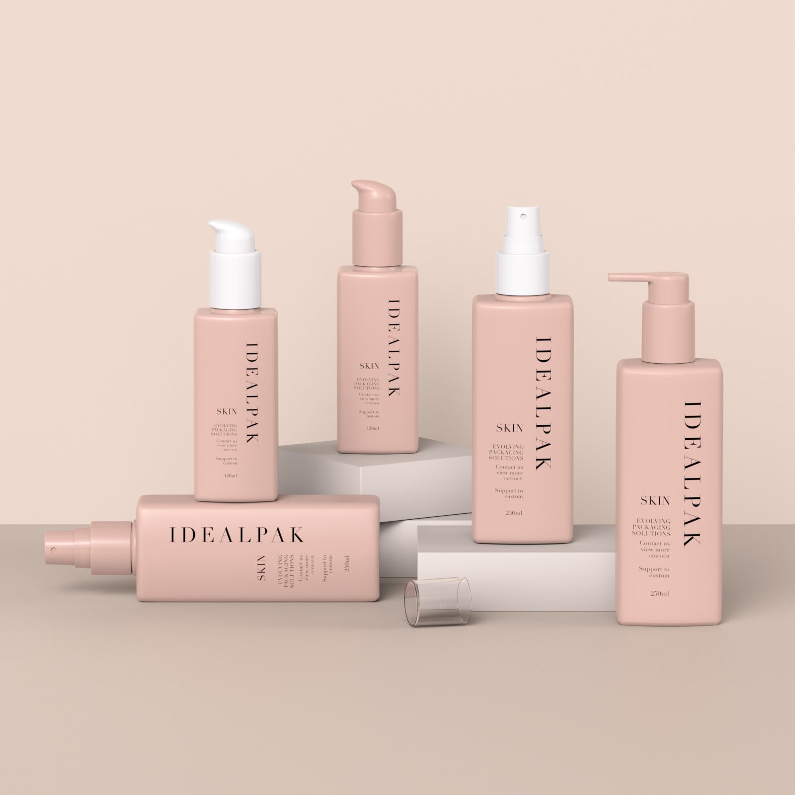 120ml square spray bottle 250ml square press lotion bottle shampoo bottle moisturizing body lotion bottle