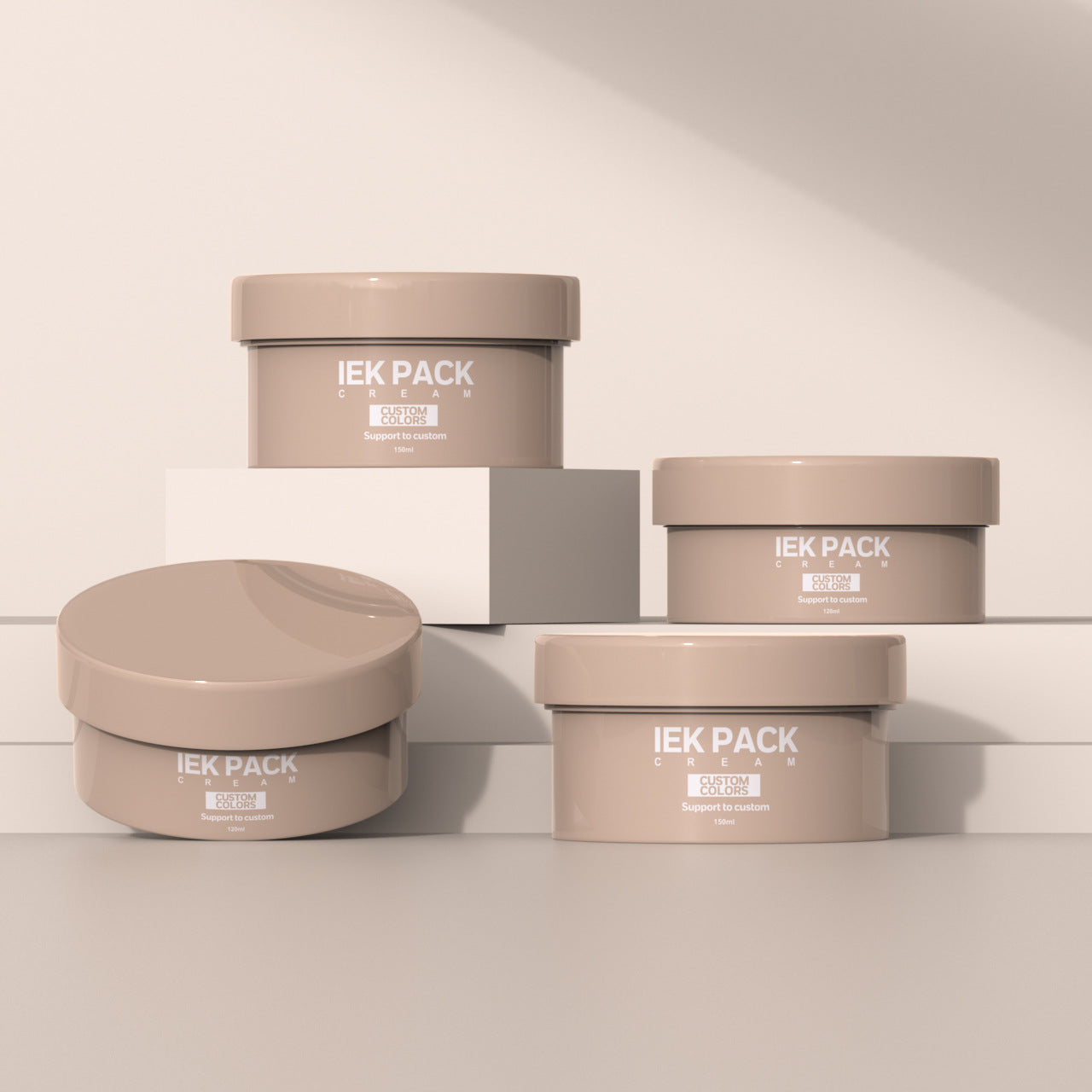 120ML/150ML PP hair mask packaging material jar wide mouth face cream jar hair wax jar moisturizing hand cream jar