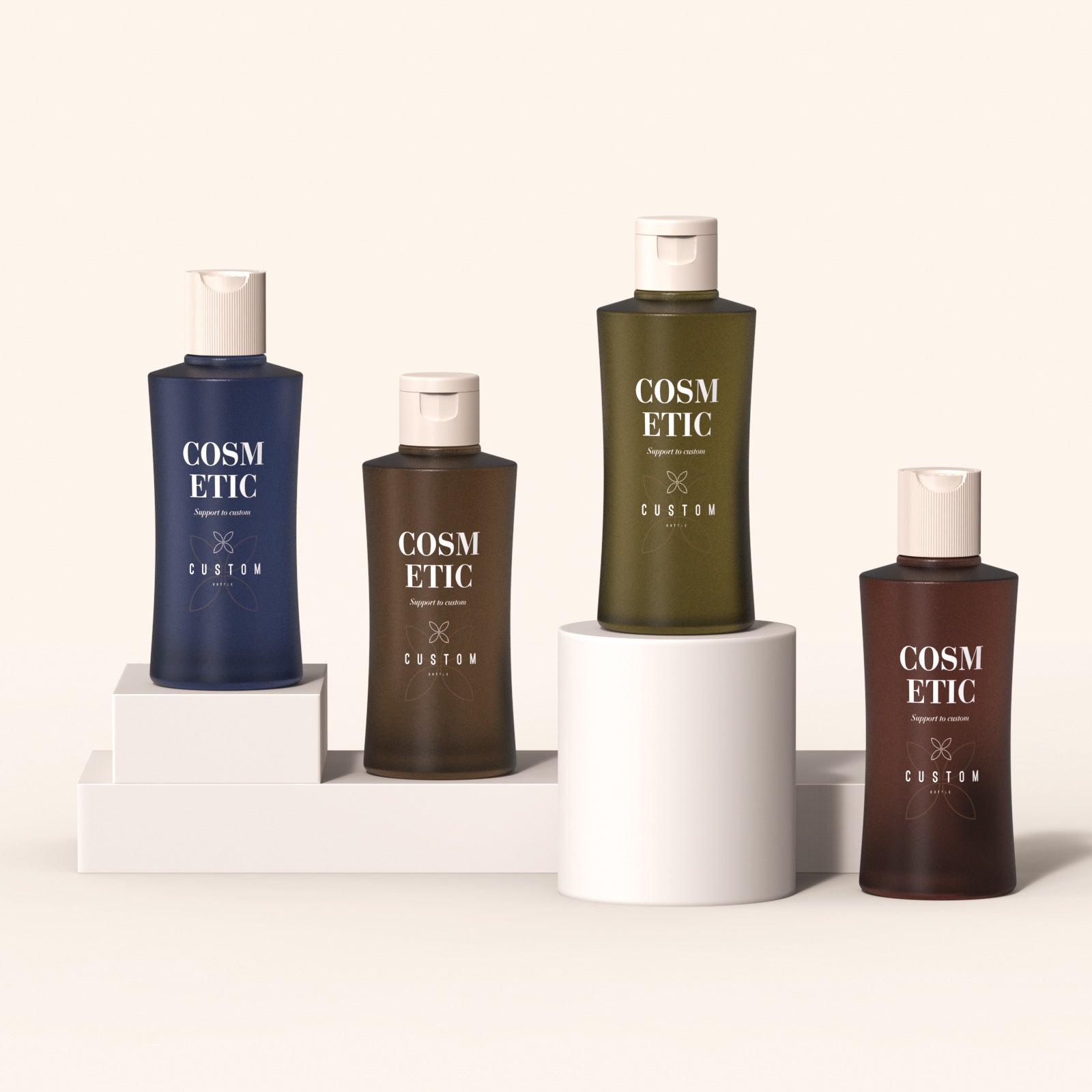 110ml PE lotion bottle, facial cleanser bottle, body cream bottle