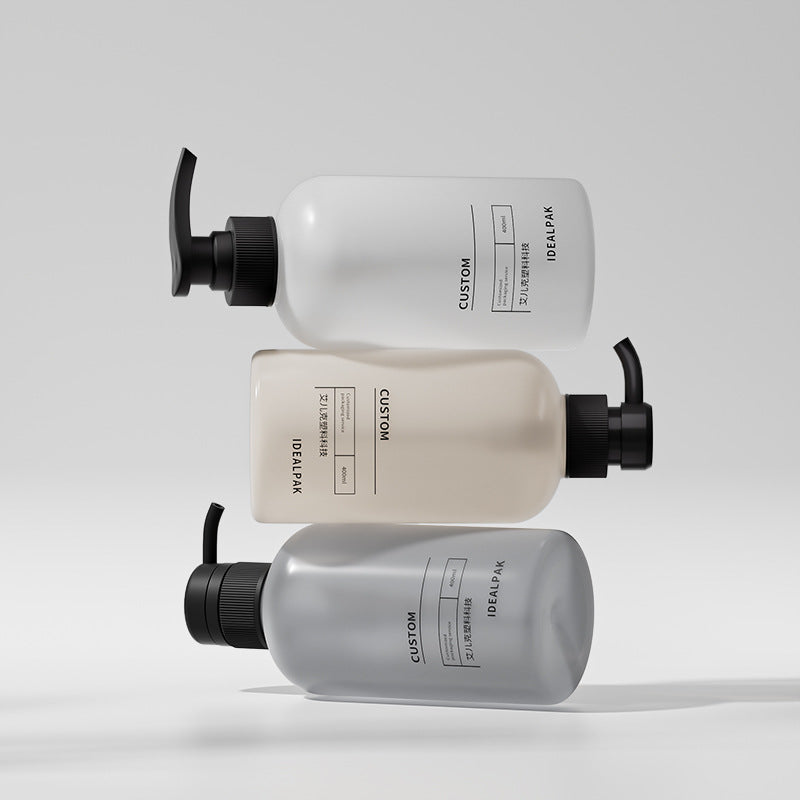 400ml shampoo bottle, cream bottle, laundry detergent bottle, round shoulder hair mask packaging material