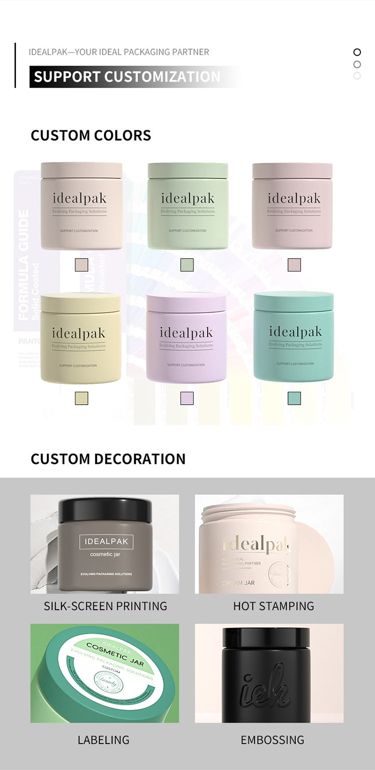 250/500/1000g body lotion jar, conditioner jar, large capacity wide mouth empty hair mask jar