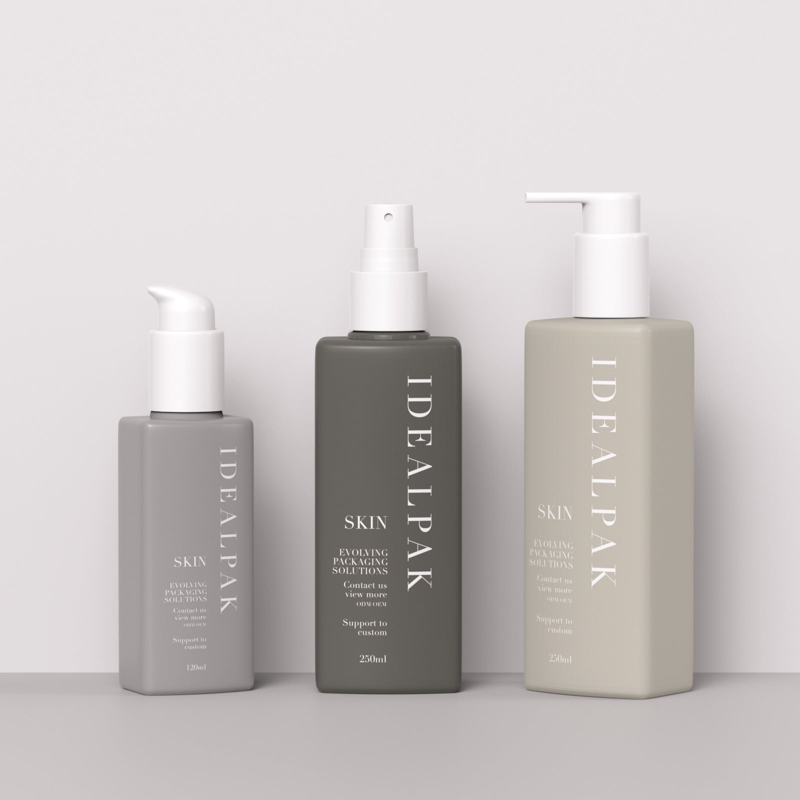 120ml square spray bottle 250ml square press lotion bottle shampoo bottle moisturizing body lotion bottle