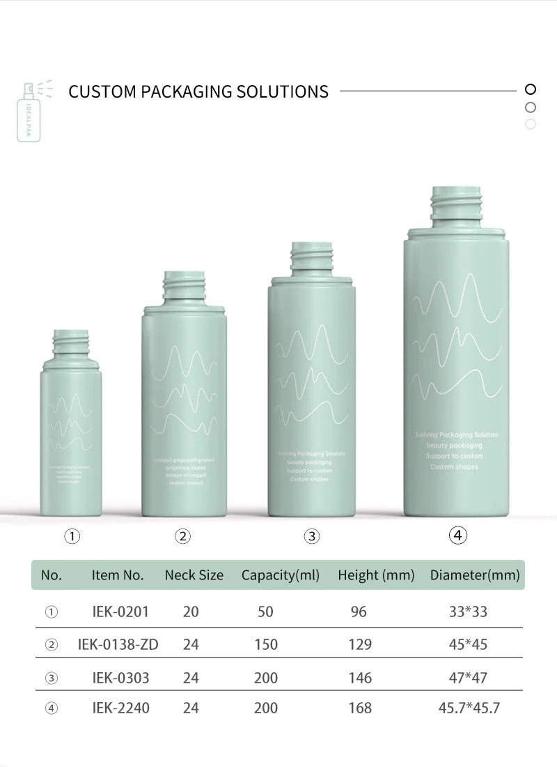 200ml Spray bottle, cosmetic essence bottle, PE cream bottle, press toner spray bottle