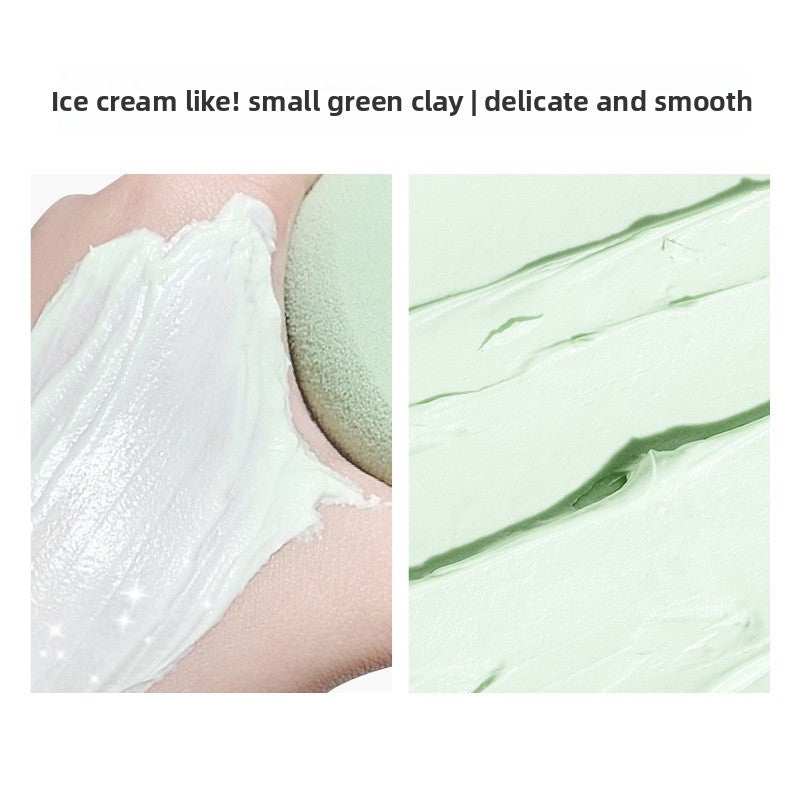 100g Green tea ice skin cleansing mud mask moisturizing repair smearable mask ice cream green tea mud mask